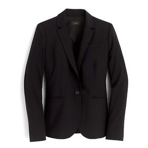 NWT J. Crew Black 1035 Super 120’s Campbell Wool Blazer 8 P